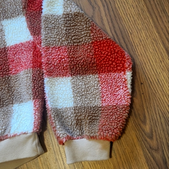 Zaful Long Sleeve Plaid Turtleneck Sweater Womens US 8 Fuzzy Style - Picture 3 of 8